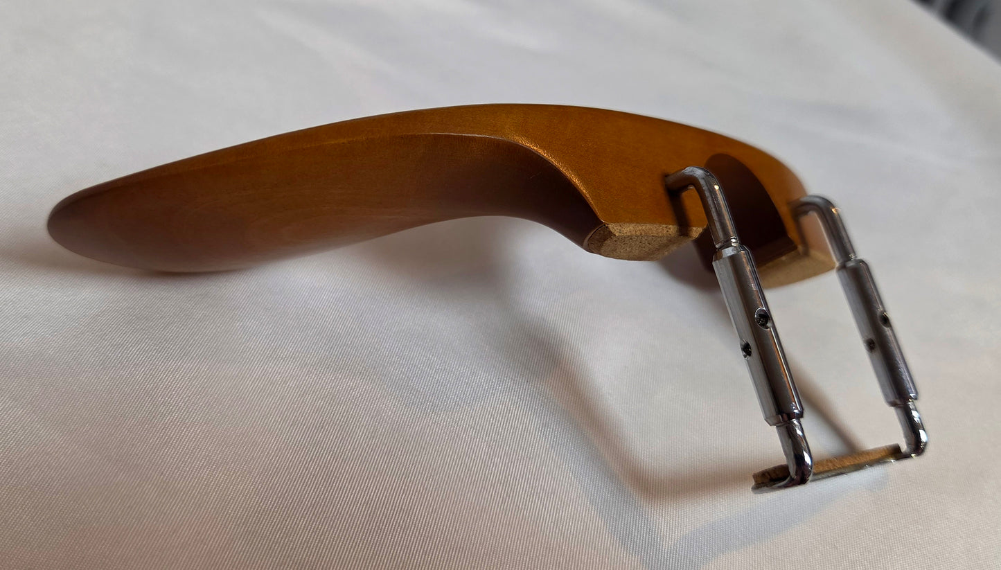 Handmade Holstein Violin or Viola Chinrest in Ceylonese Ebony, Himalayan Boxwood, or Indian Rosewood