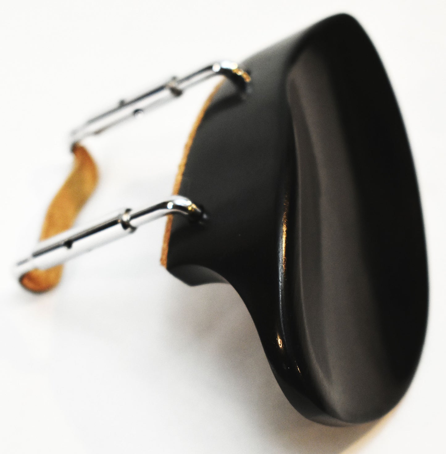 Handmade Houston Violin Chinrest in Himalayan Boxwood, Ceylonese Ebony, or Indian Rosewood