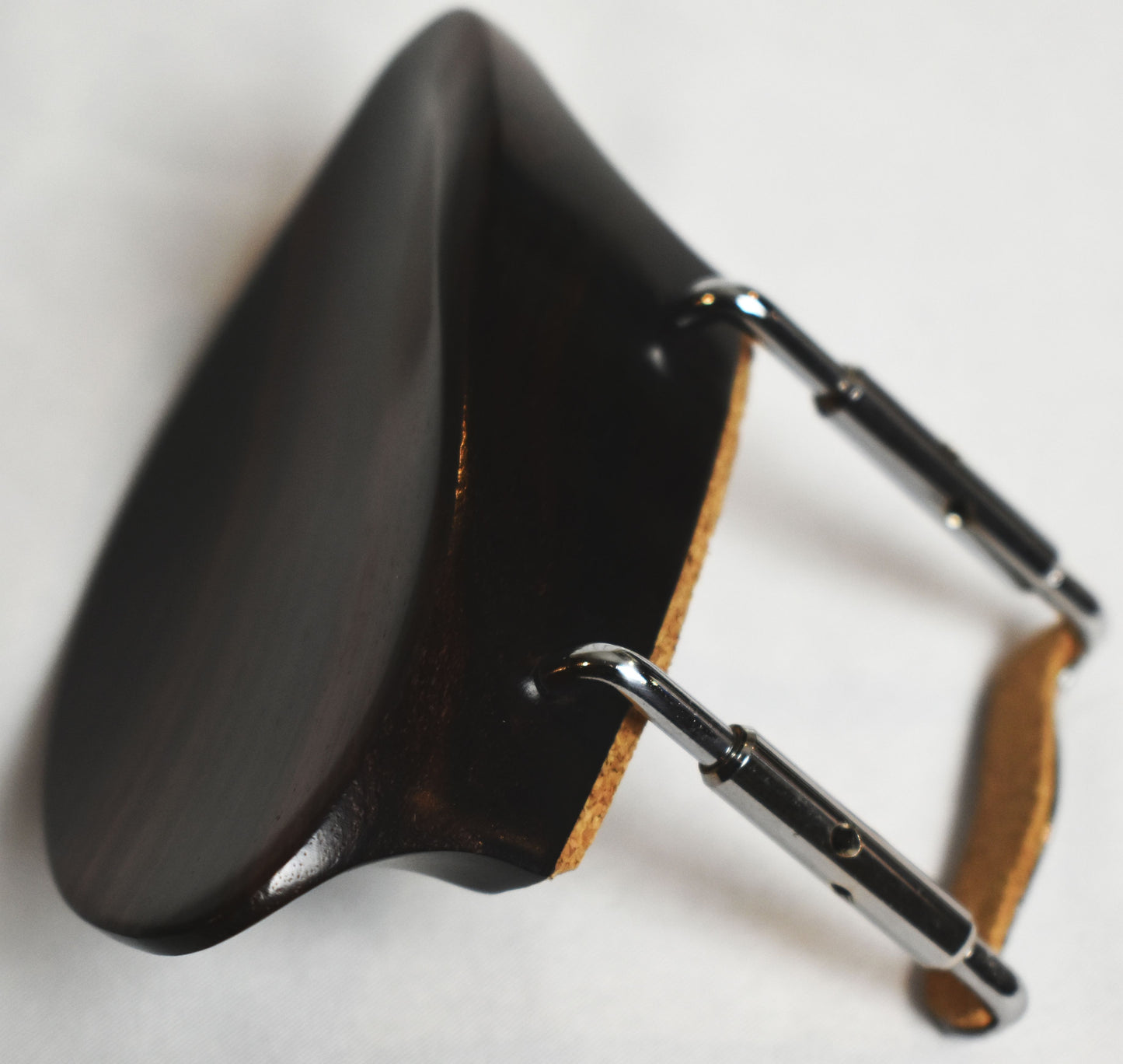 Handmade Houston Violin Chinrest in Himalayan Boxwood, Ceylonese Ebony, or Indian Rosewood