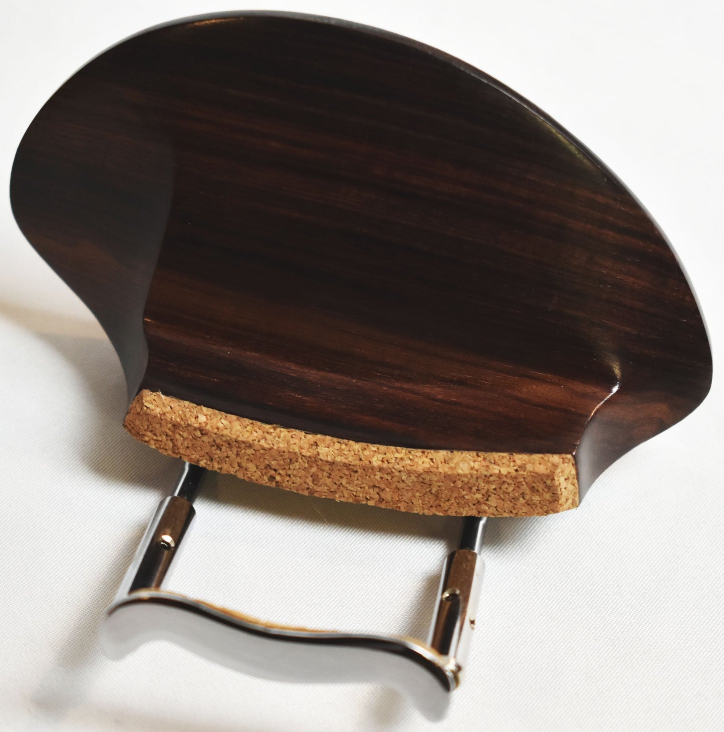 Handmade Houston Violin Chinrest in Himalayan Boxwood, Ceylonese Ebony, or Indian Rosewood