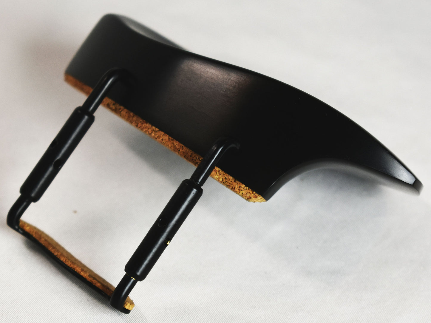 Handmade Northwoods Violin Chinrest in Nero with Black or Chrome Hardware