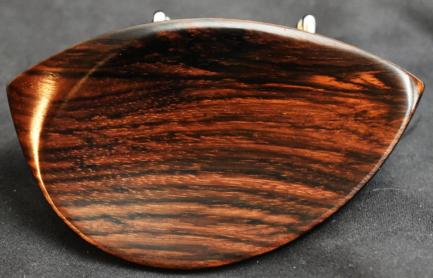 Handmade Brandt Violin Chinrest in Himalayan Boxwood, Ceylones Ebony, or Indian Rosewood by Figaro Importers