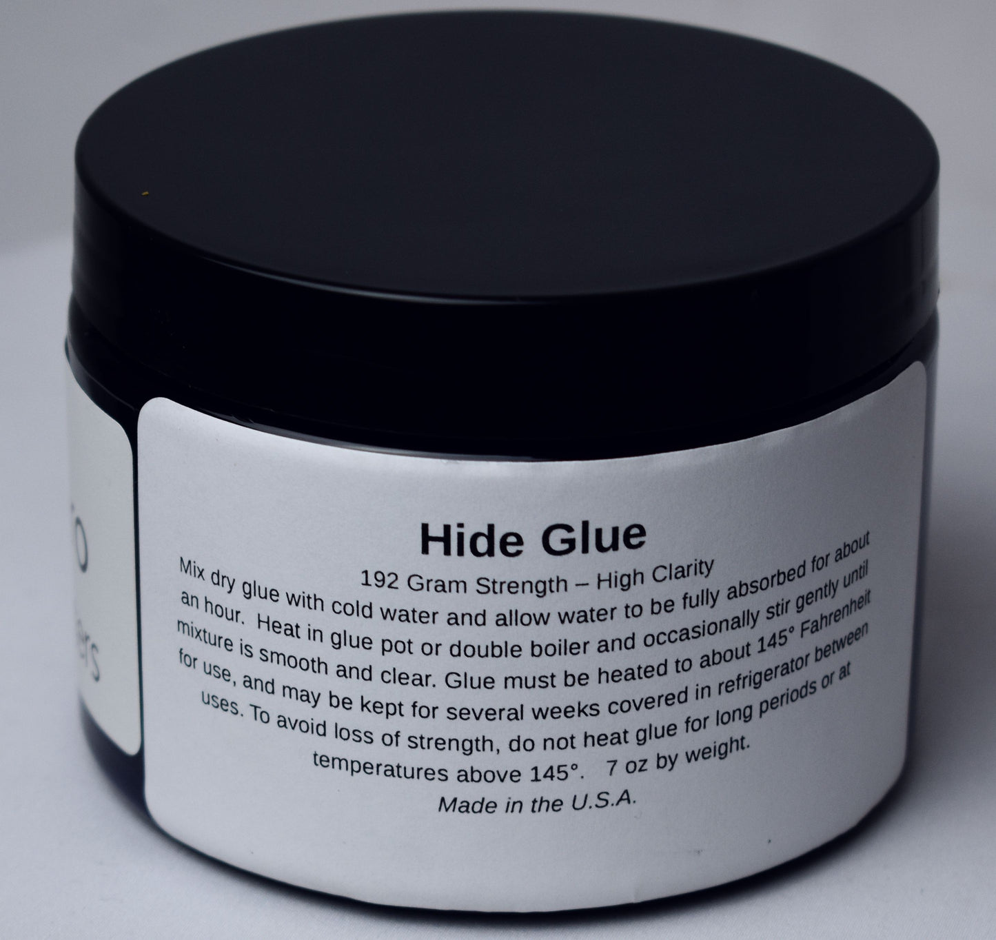 Nero Finest High Clarity Luthiers American-Made Hide Glue, 7 0z Jar, 192 Gram Strength