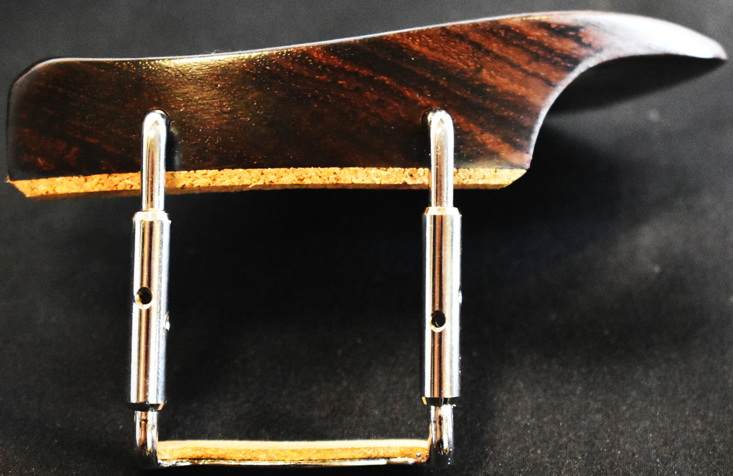 Handmade Northwoods Violin Chinrest in Boxwood, Ebony, or Rosewood