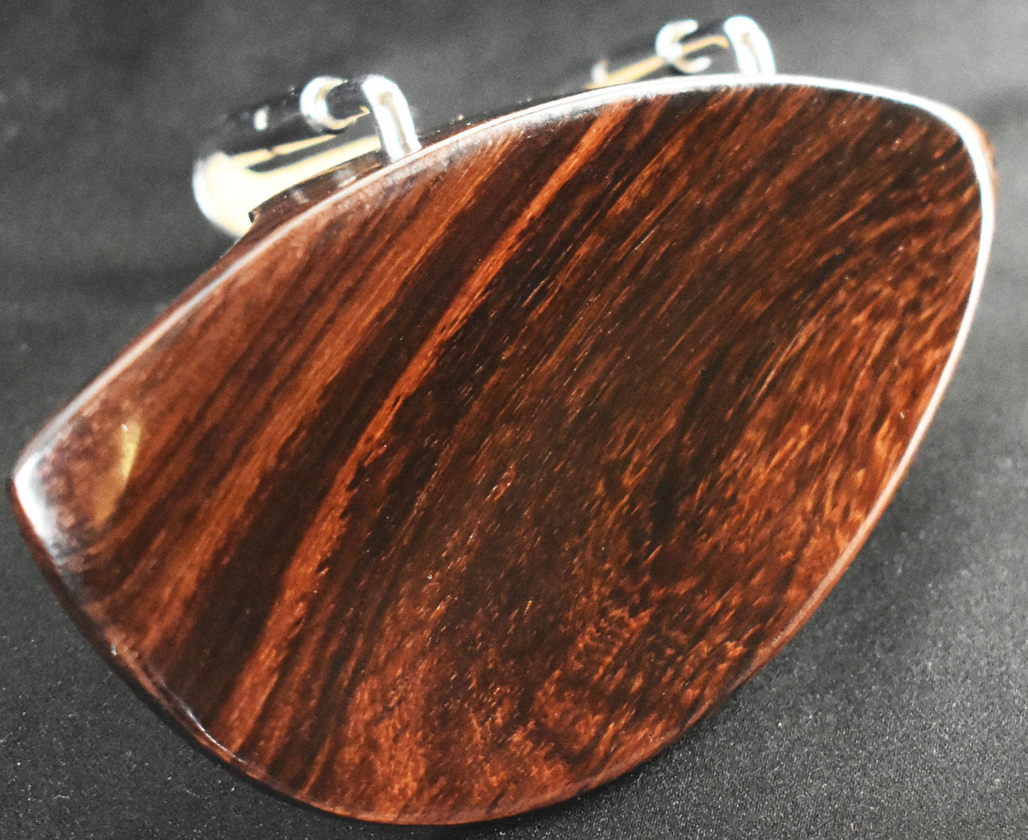 Handmade Northwoods Violin Chinrest in Boxwood, Ebony, or Rosewood
