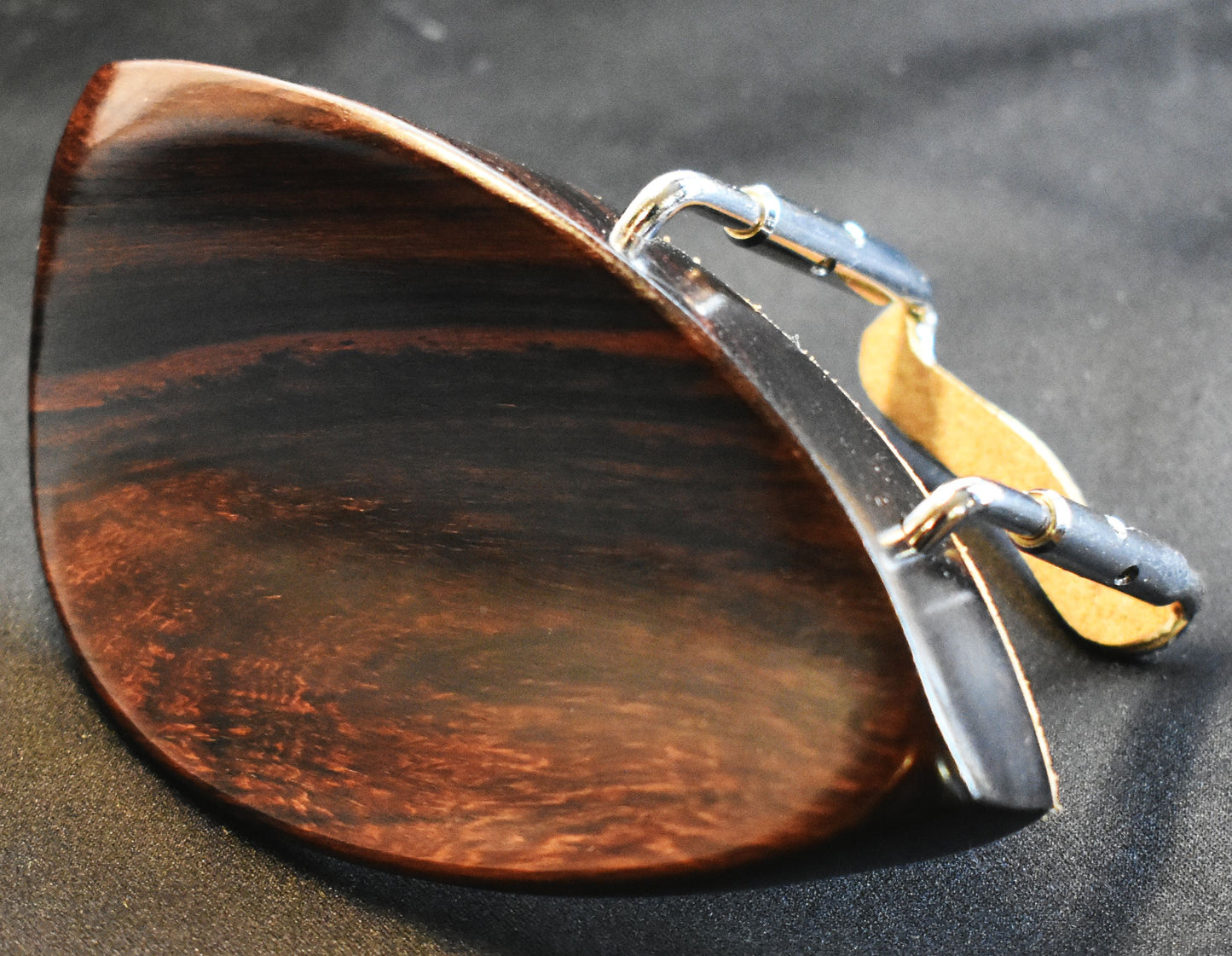 Handmade Northwoods Violin Chinrest in Boxwood, Ebony, or Rosewood
