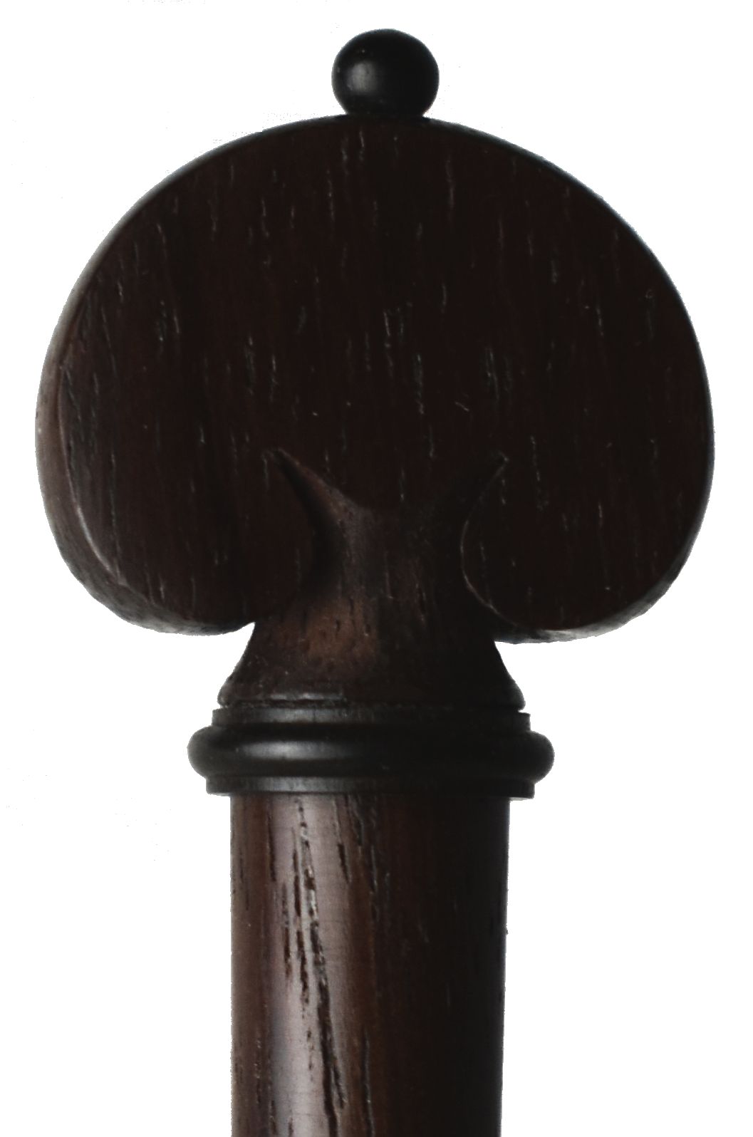 Handmade Heart Style Viola Peg Set (5) in Rosewood with Ebony Ring and Pin