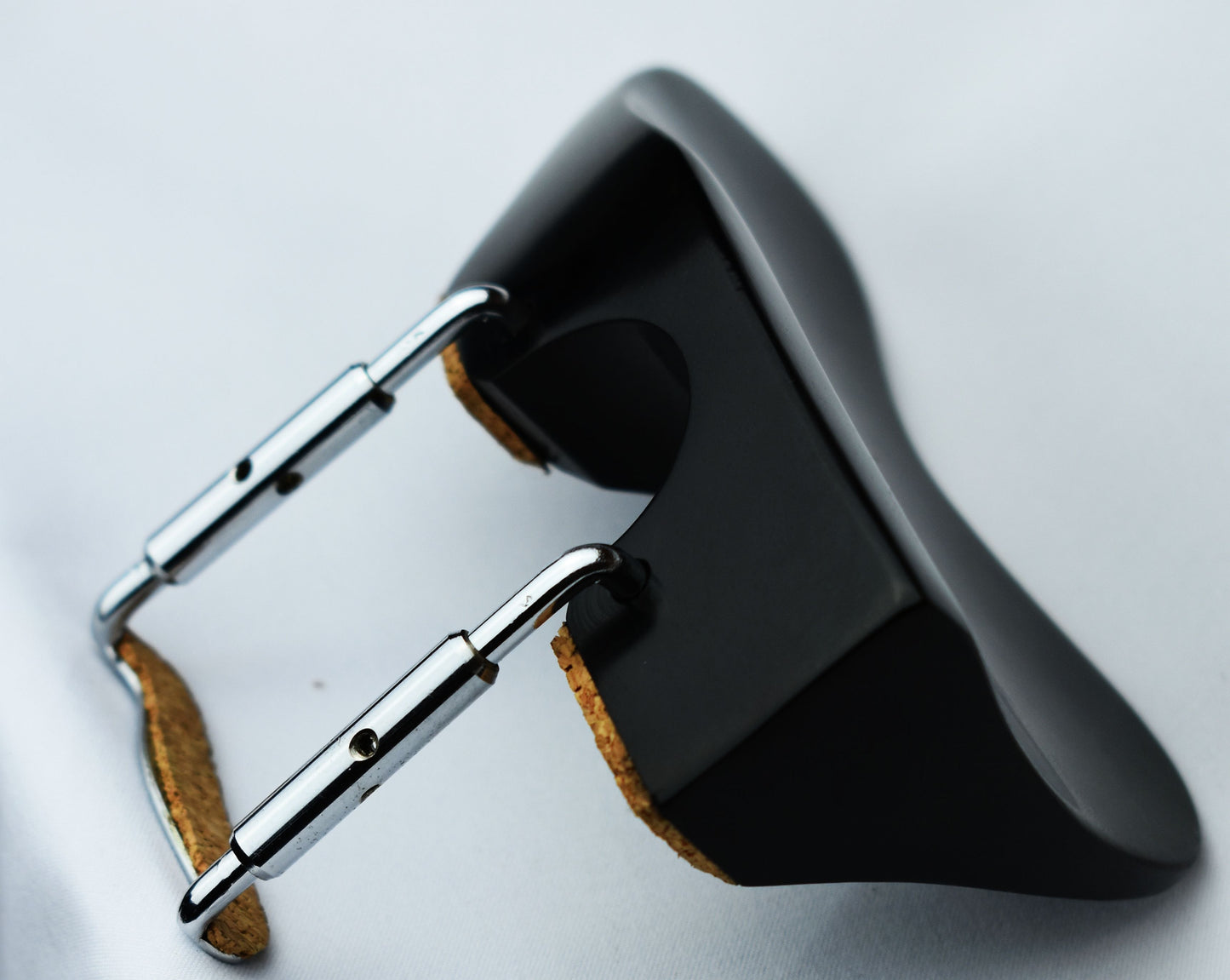 Handmade Berber Violin Chinrest in Ceylonese Ebony, Himalayan Boxwood, or Rosewood by Figaro Importers