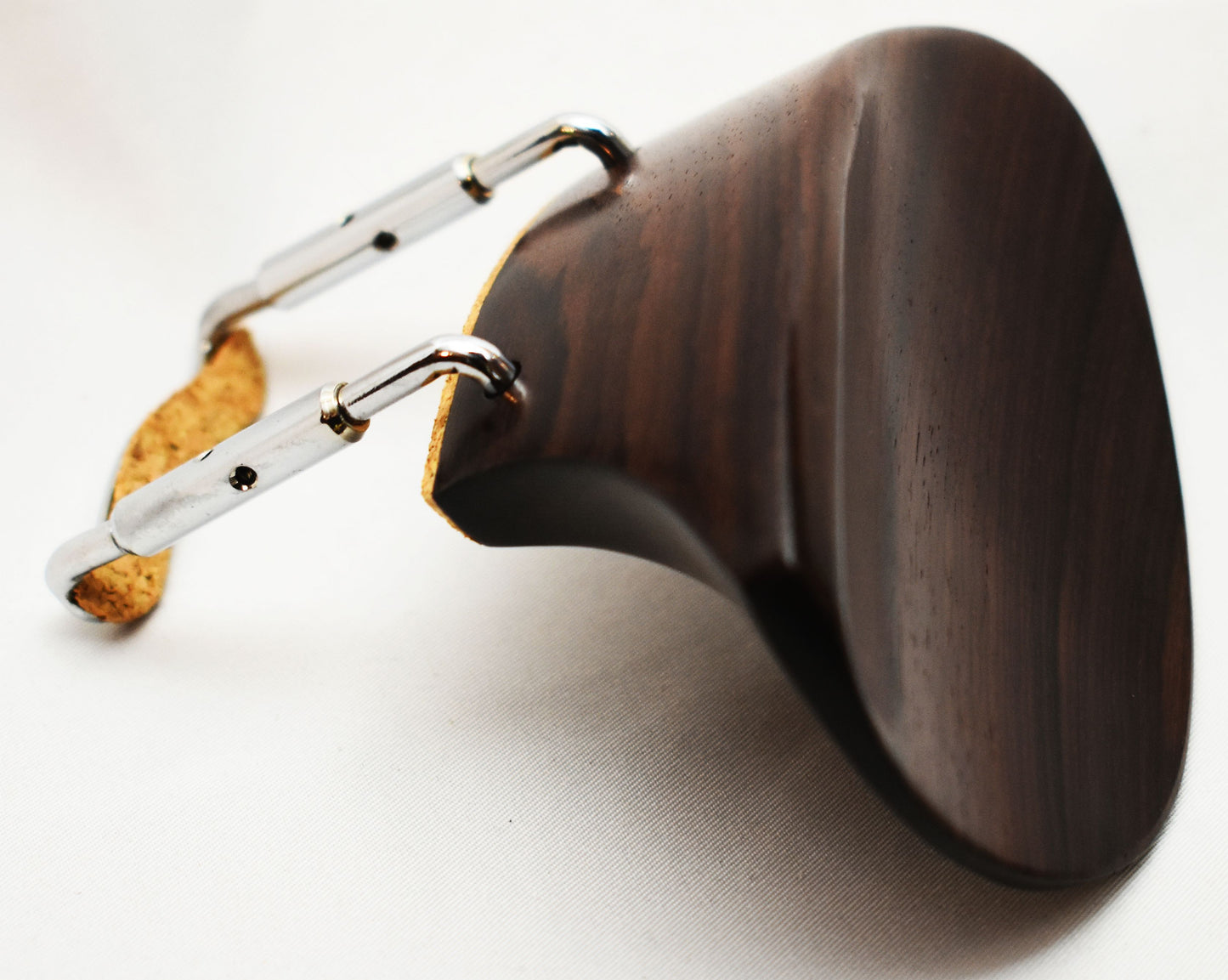 Handmade Extra High (35 mm) Brandt Violin Chinrest in Himalayan Boxwood, Ceylonese Ebony, or Indian Rosewood by Figaro Importers