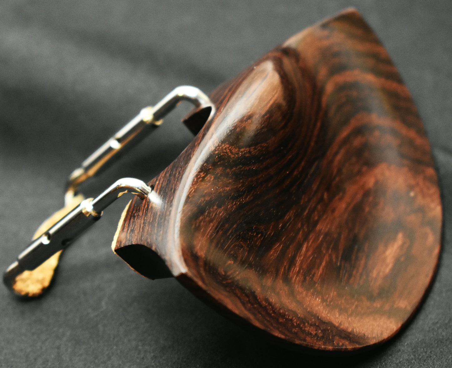 Handmade Darmstadt Violin Chinrest in Himalayan Boxwood, Ceylonese Ebony, or Indian Rosewood by Figaro Importers