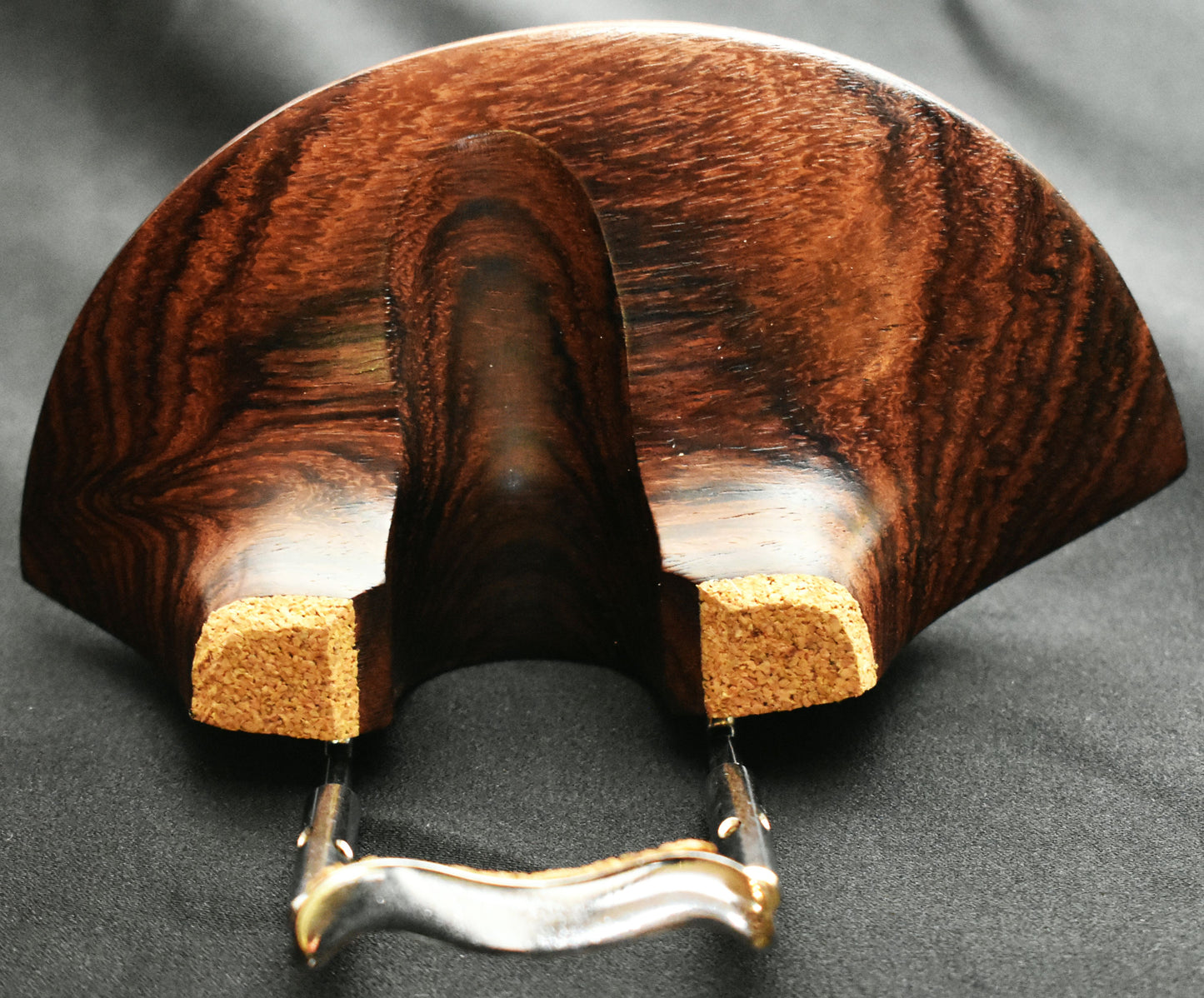 Handmade Darmstadt Violin Chinrest in Himalayan Boxwood, Ceylonese Ebony, or Indian Rosewood by Figaro Importers