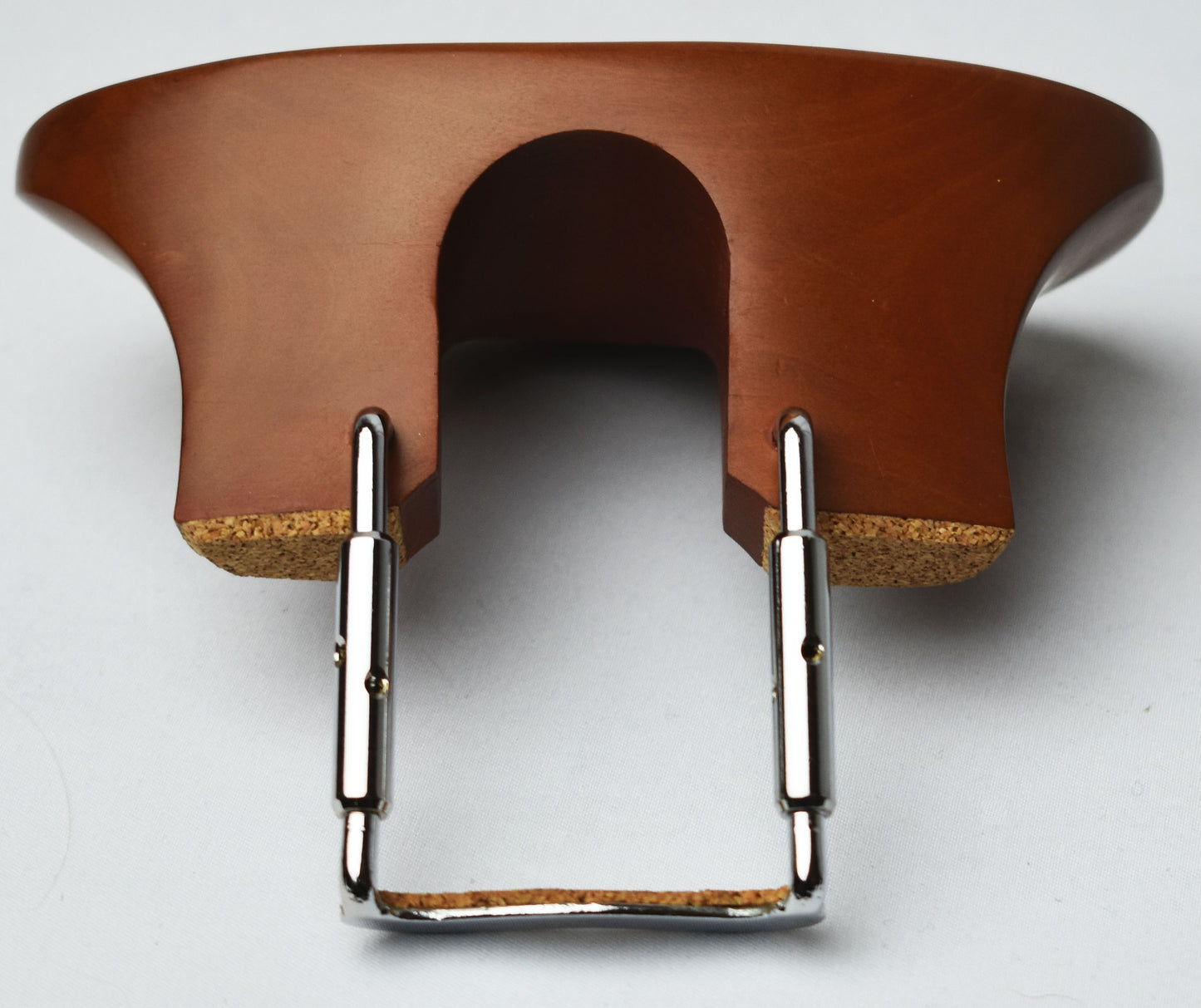 Extra High Handmade Flesch Flat Violin Chinrest in Ceylonese Ebony, Himalayan Boxwood, or Rosewood by Figaro Importers