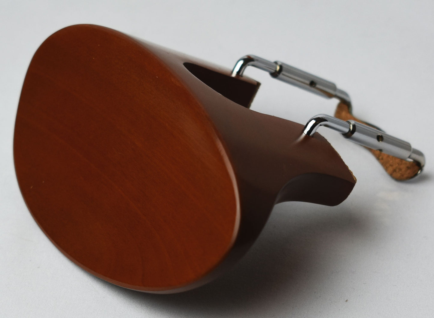 Extra High Handmade Flesch Flat Violin Chinrest in Ceylonese Ebony, Himalayan Boxwood, or Rosewood by Figaro Importers