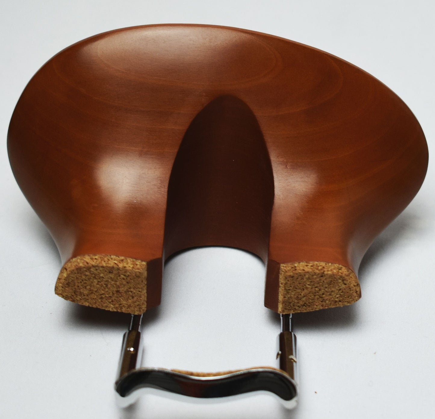 Extra High Handmade Flesch Flat Violin Chinrest in Ceylonese Ebony, Himalayan Boxwood, or Rosewood by Figaro Importers