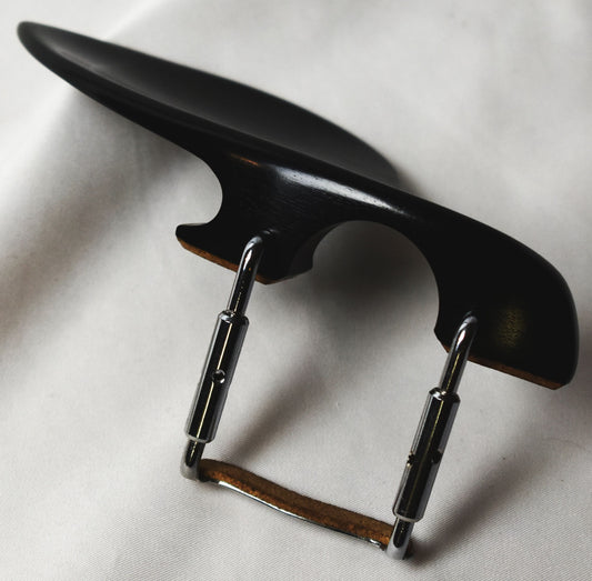 Lightweight Guarneri Violin Chinrest in Ceylonese Ebony by Figaro Importers
