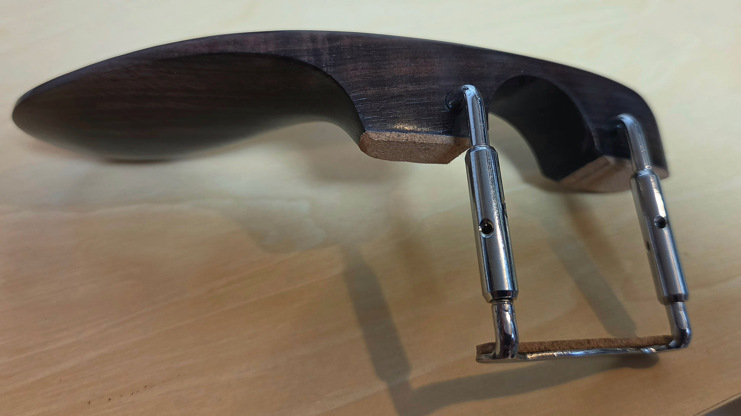Handmade Holstein Violin or Viola Chinrest in Ceylonese Ebony, Himalayan Boxwood, or Indian Rosewood