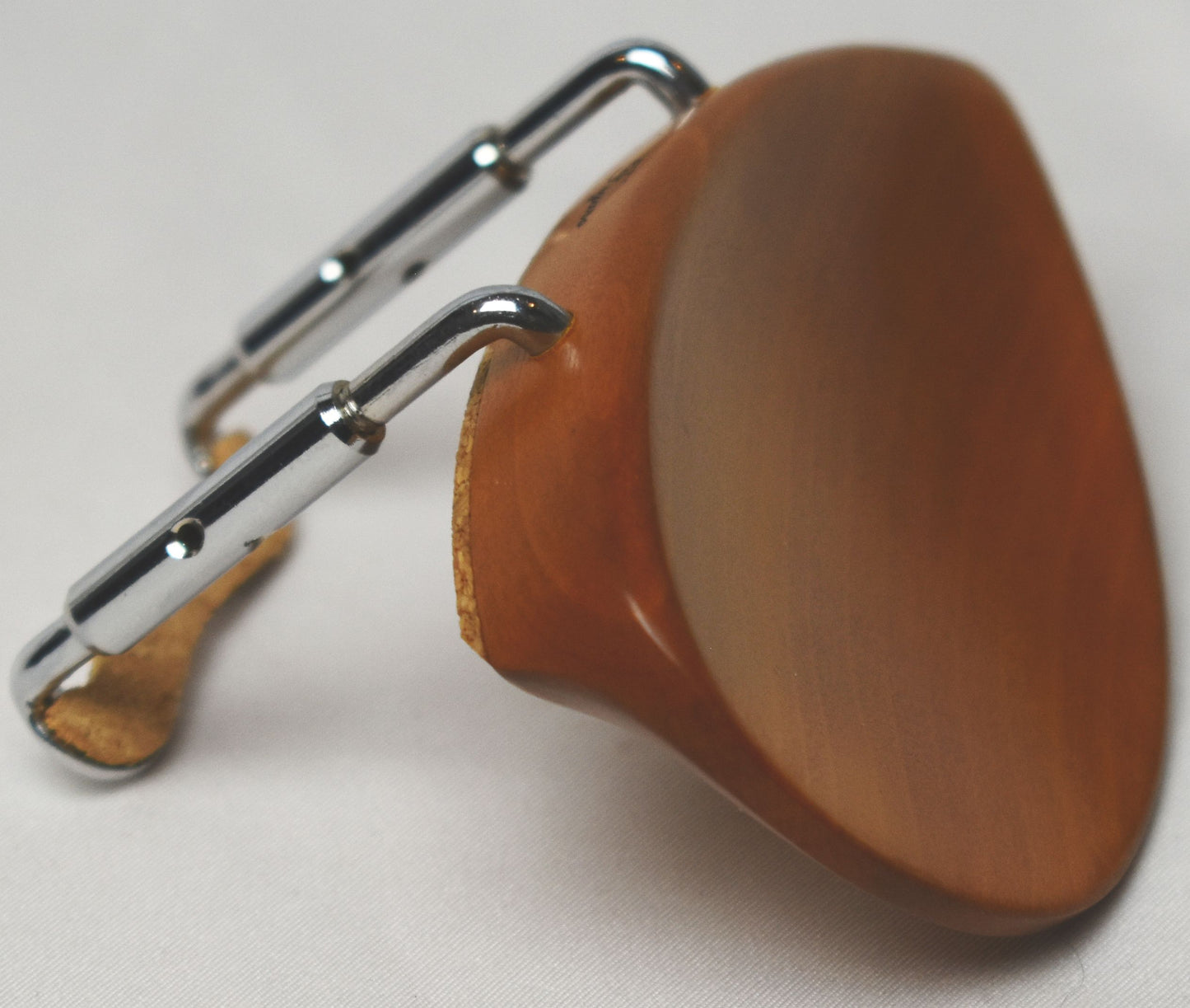 Handmade Joachim Chinrest for Violin or Viola in Himalayan Boxwood, Indian Rosewood, or Ceylonese Ebony