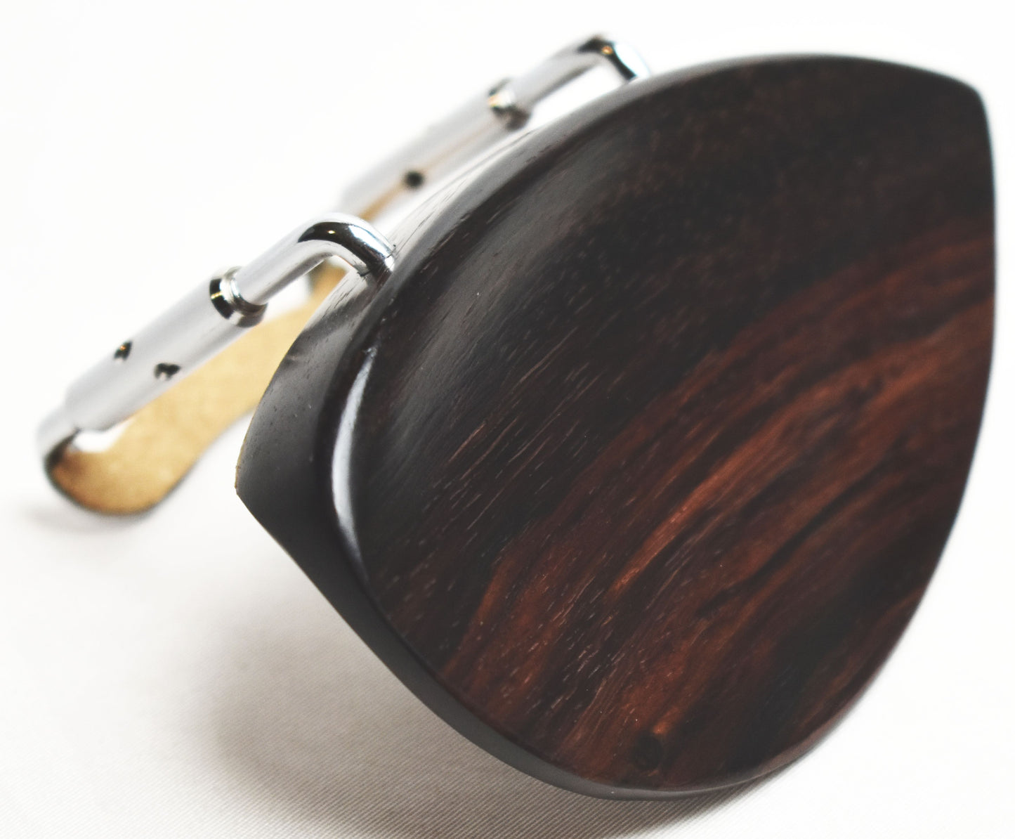 Handmade Joachim Chinrest for Violin or Viola in Himalayan Boxwood, Indian Rosewood, or Ceylonese Ebony