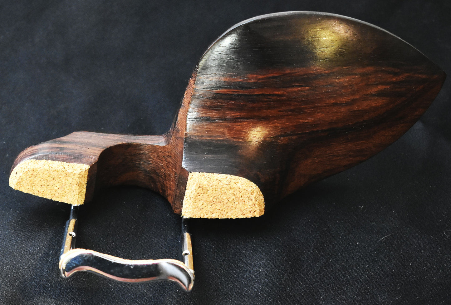 Handmade Varga Violin Chinrest in Indian Rosewood, Himalayan Boxwood, or Ceylonese Ebony by Figaro Importers