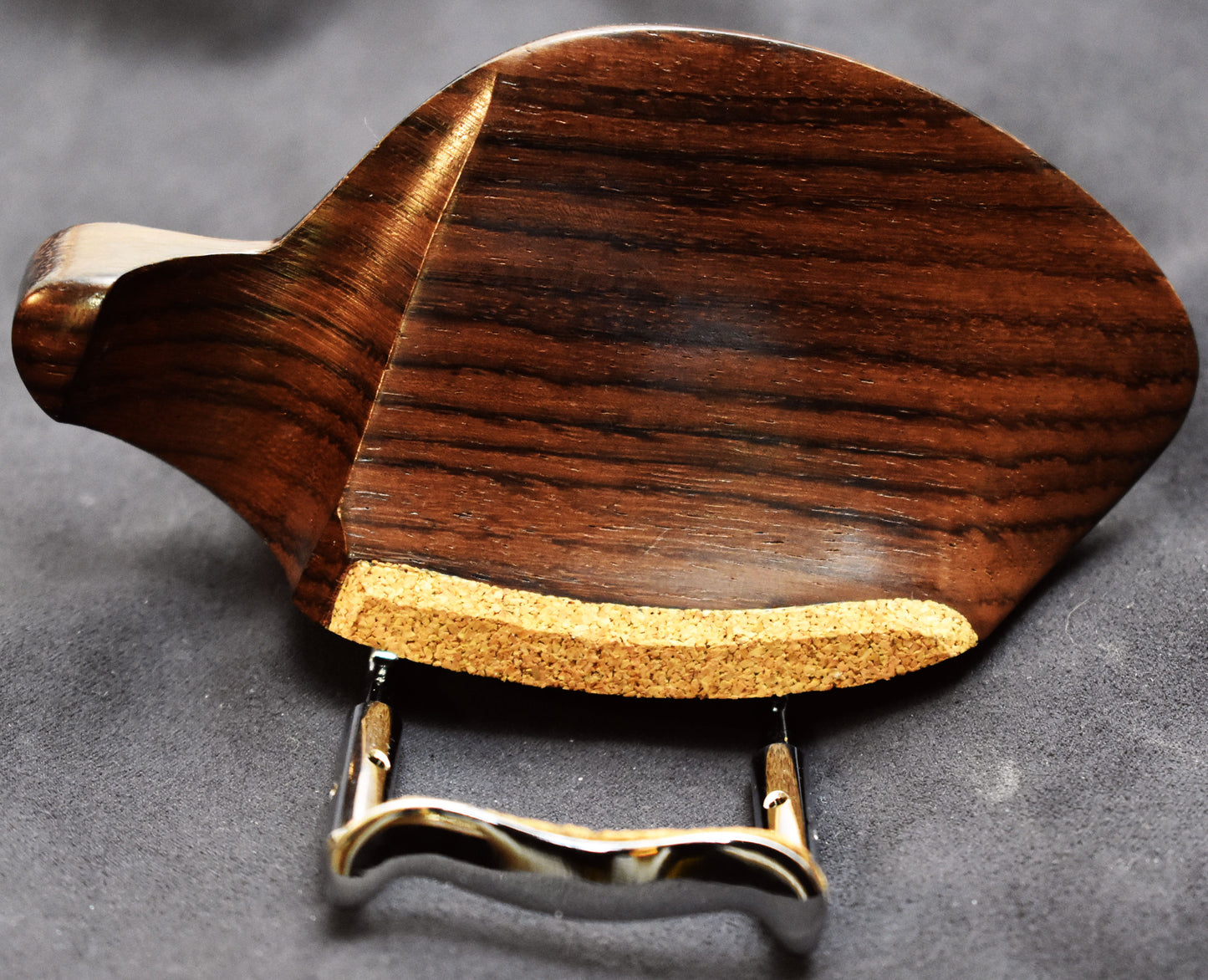 Handmade Vermeer Violin Chinrest in Indian Rosewood, Ceylonese Ebony, or Himalayan Boxwood by Figaro Importers