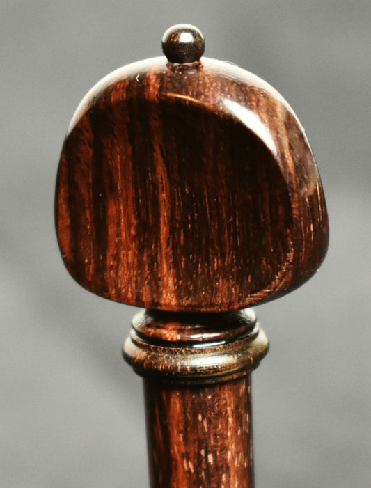 Handmade French Style Violin Peg Set in indian Rosewood with Ebony Pip and Ring